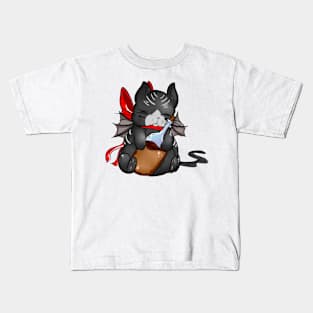 drunken kitty Kids T-Shirt